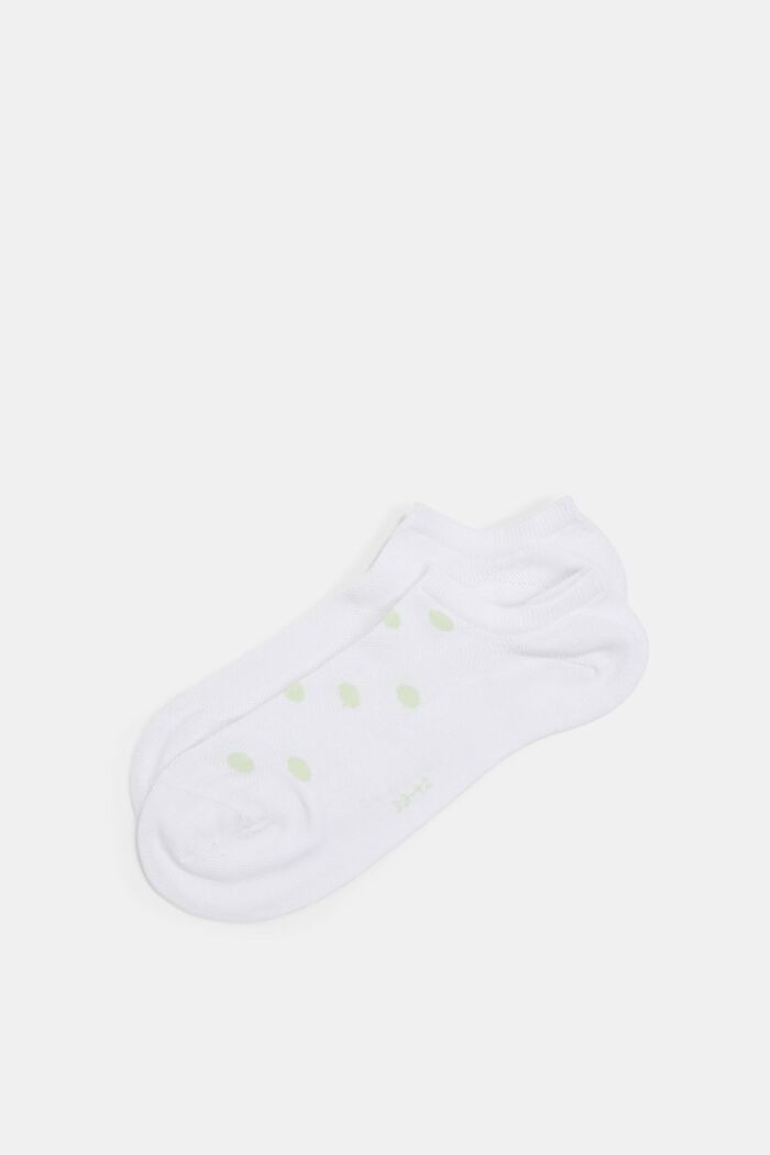 2 párů ponožek do tenisek se síťovinou, bio bavlna, RAW WHITE, detail image number 0