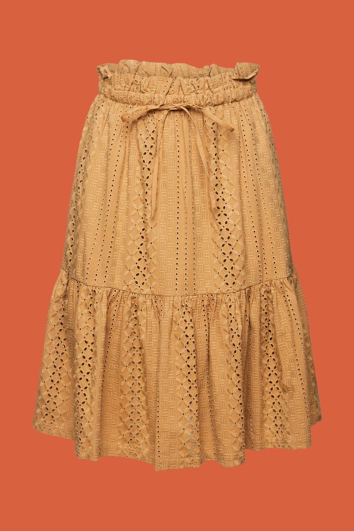Vyšívaná sukně, LENZING™ ECOVERO™, KHAKI BEIGE, detail image number 5
