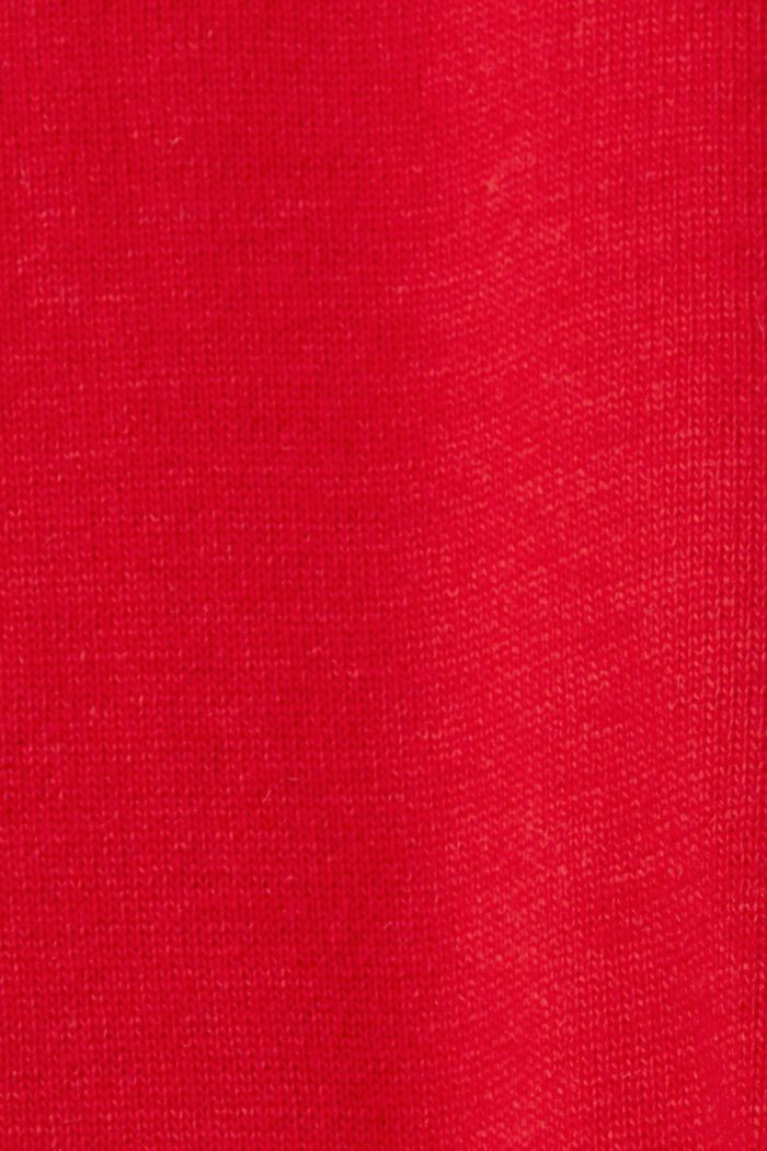 Pletené šaty ze směsi s vlnou, LENZING™ ECOVERO™, DARK RED, detail image number 4