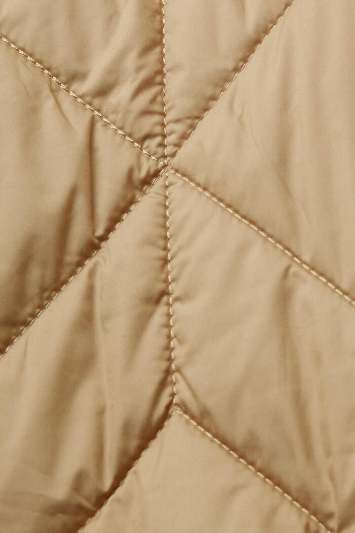 Z recyklovaného materiálu: prošívaná bunda s plyšovou podšívkou, KHAKI BEIGE, detail image number 7
