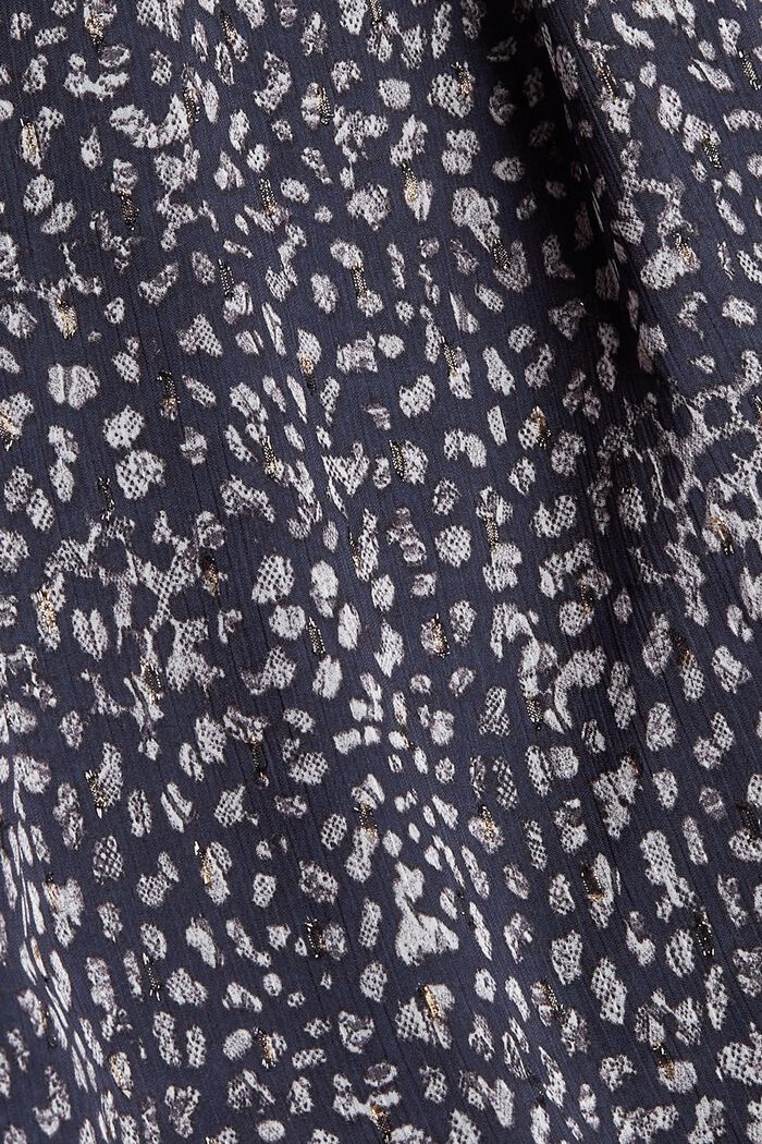 Šifonové šaty se vzorem po celé ploše, DARK BLUE, detail image number 4
