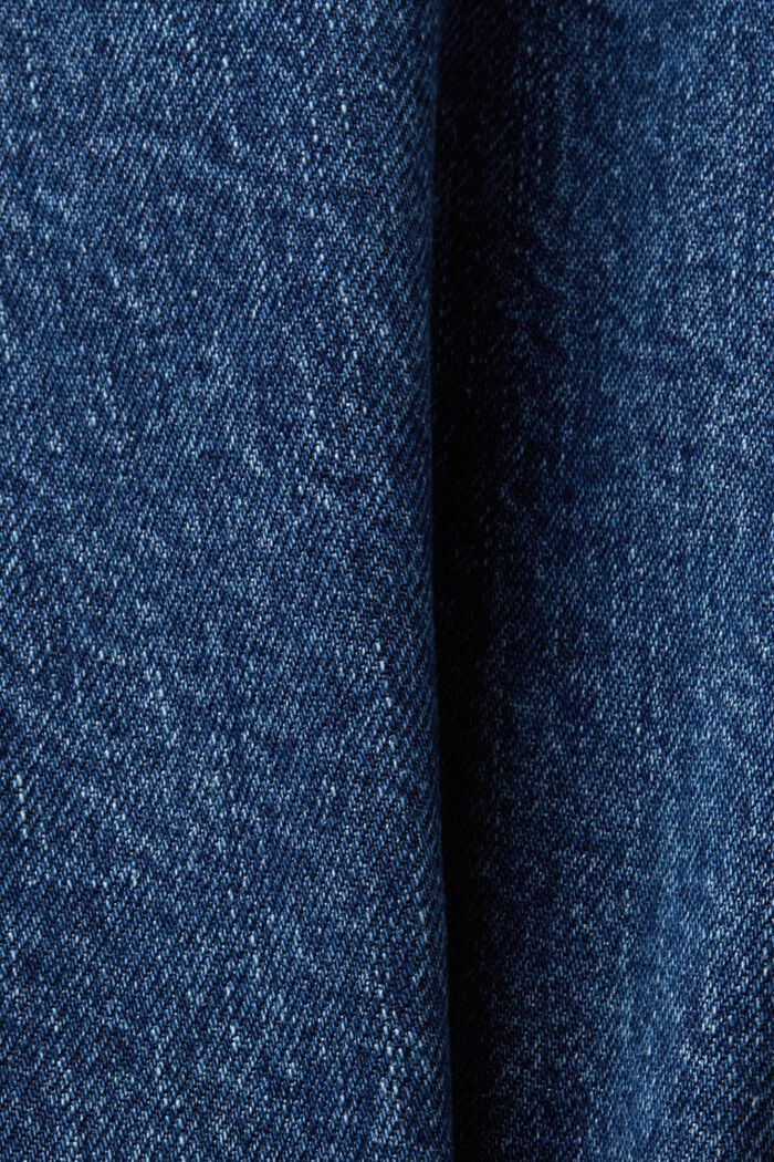 Retro rovné džíny s vysokým pasem, BLUE MEDIUM WASHED, detail image number 5