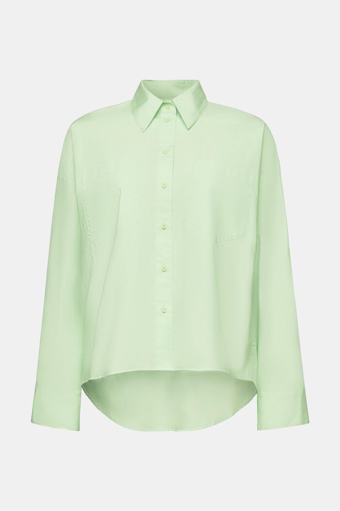 Propínací košile z bavlněného popelínu, LIGHT GREEN, detail image number 5