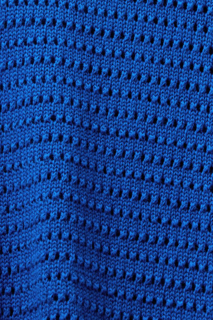 Pulovr ze síťoviny, BRIGHT BLUE, detail image number 5