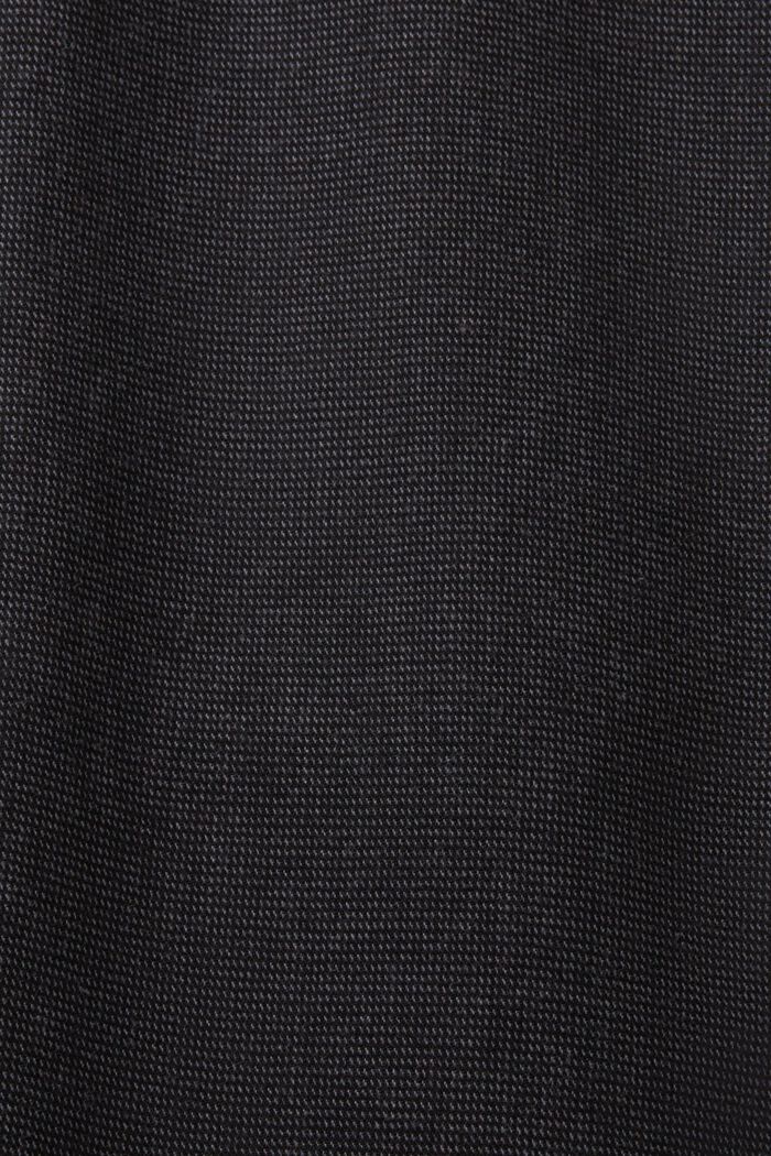 Chino kalhoty z počesané tkaniny a slim střihem, ANTHRACITE, detail image number 6