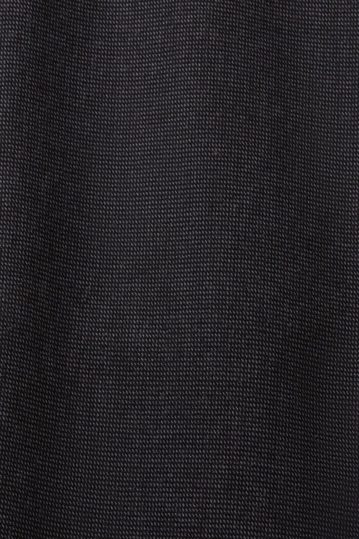 Chino kalhoty z počesané tkaniny a slim střihem, ANTHRACITE, detail image number 6
