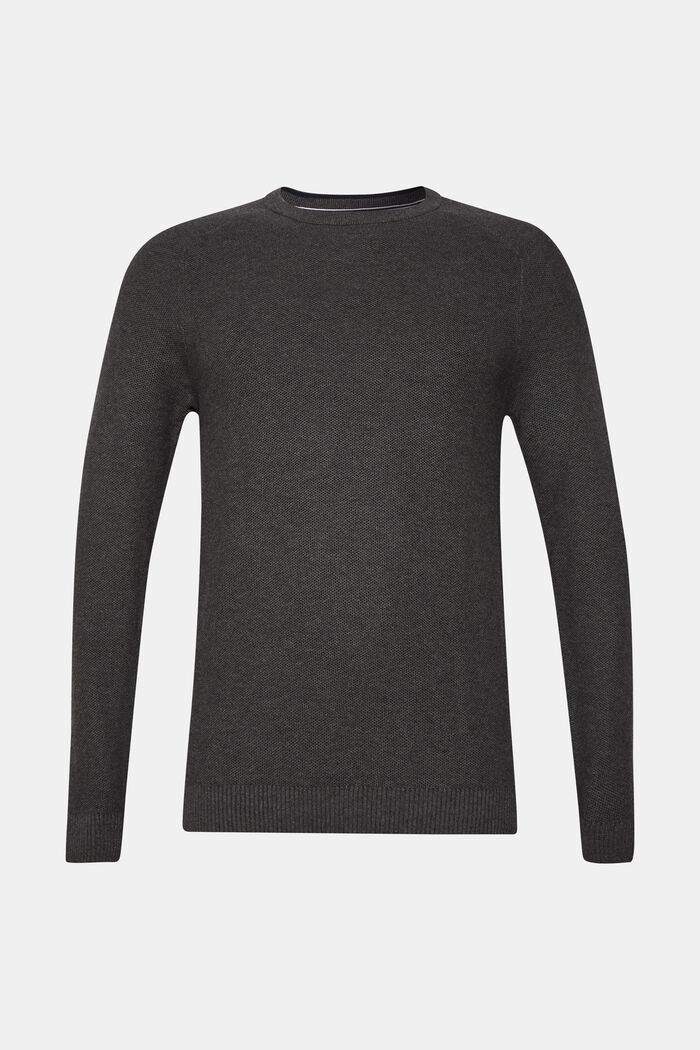 Piké svetr, 100% bavlna, DARK GREY, detail image number 0