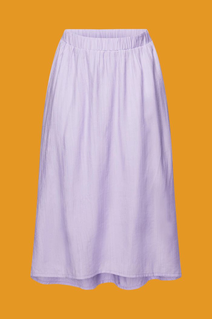 Midi sukně z mačkaného materiálu, LAVENDER, detail image number 6