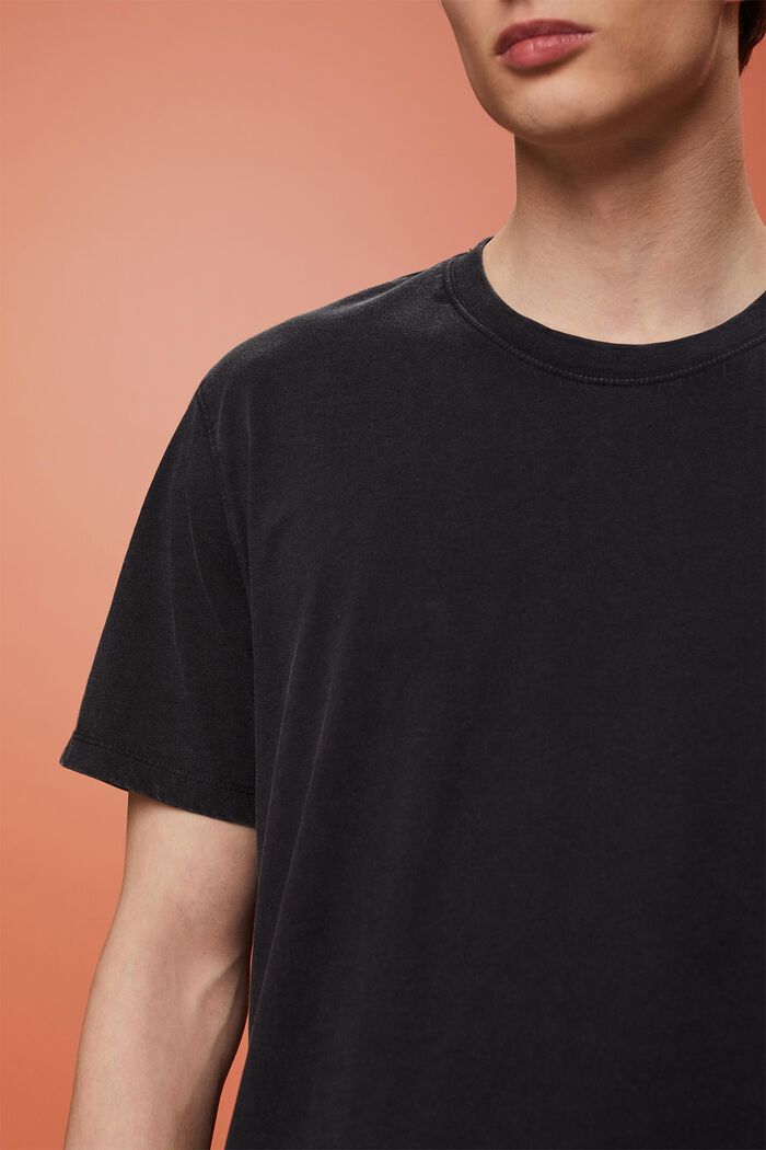 Žerzejové tričko, barvené po ušití, 100% bavlna, BLACK, detail image number 2