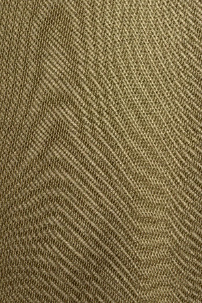 Teplákové kalhoty s logem, z bavlněného flísu, OLIVE, detail image number 5