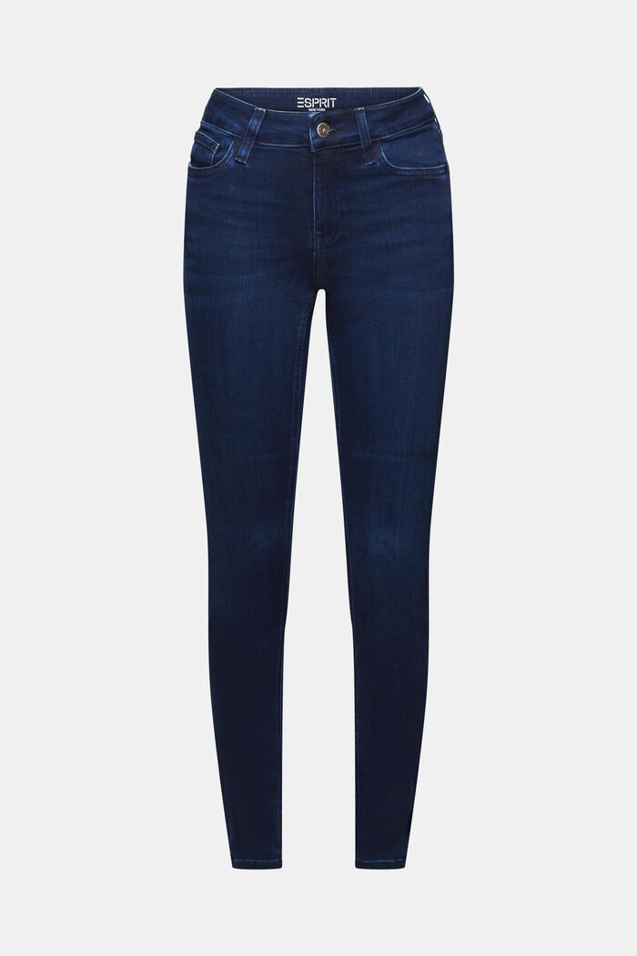 Skinny džíny se střední výškou pasu, BLUE LIGHT WASHED, detail image number 7