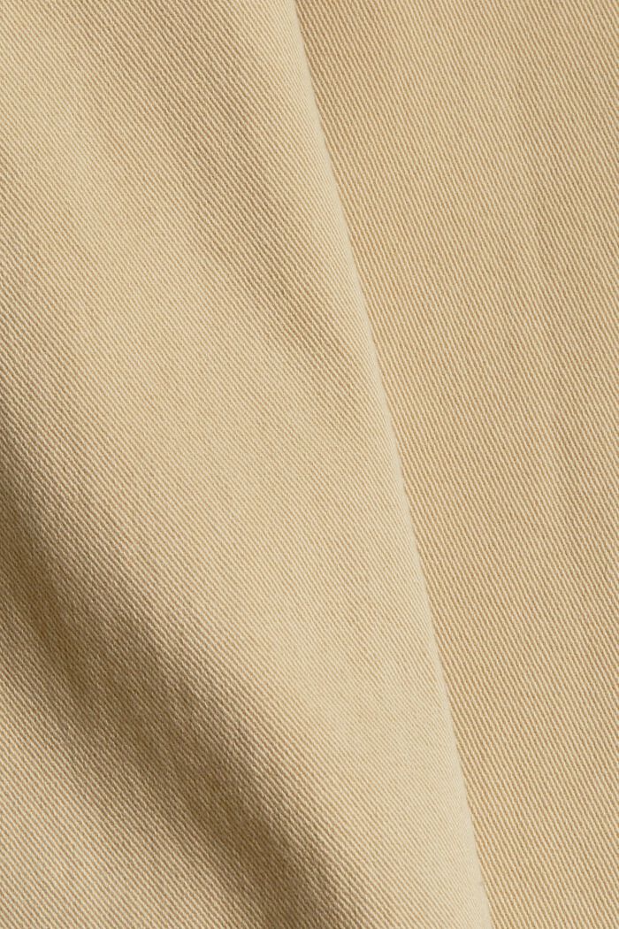 Strečové kalhoty s detaily v podobě zipů, SAND, detail image number 1