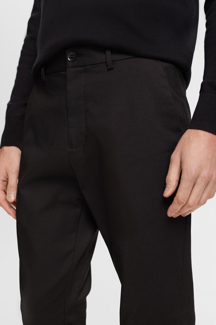 Kalhoty se střihem slim fit, BLACK, detail image number 2