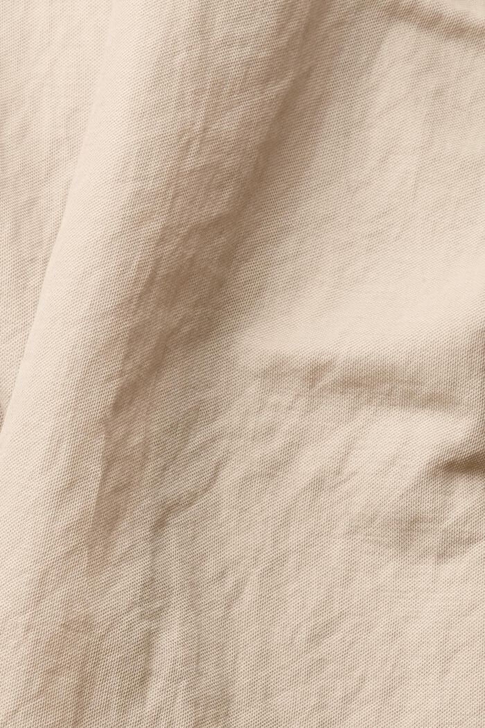 Tričko se špičatým výstřihem, LENZING™ ECOVERO™, LIGHT TAUPE, detail image number 4