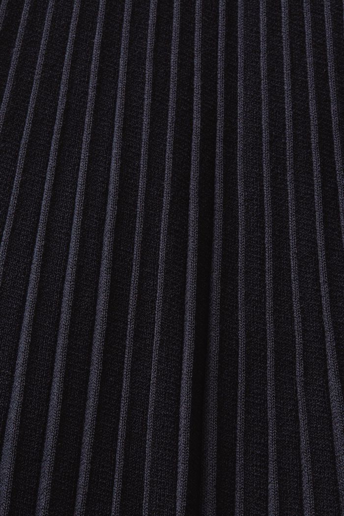 Plisované midi šaty, krátký rukáv a nízký rolák, BLACK, detail image number 5