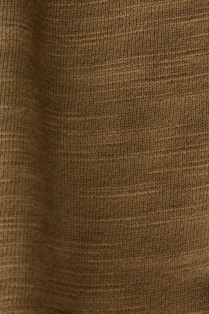 Mikina s kapucí a zipem, 100 % bavlna, KHAKI GREEN, detail image number 5