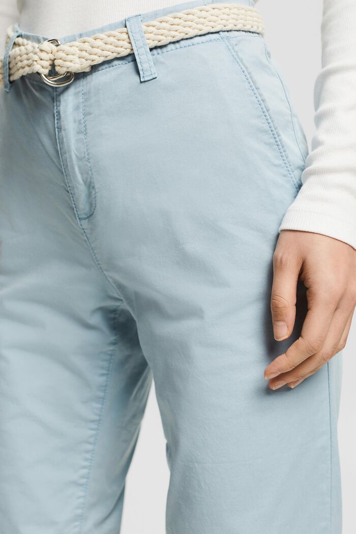 Kalhoty chino se splétaným páskem, GREY BLUE, detail image number 2