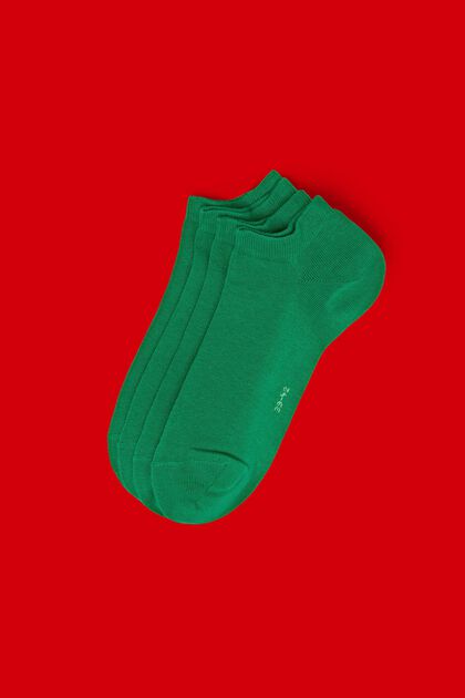 Nízké ponožky, 2 páry, směs s bio bavlnou, GRASS GREEN, overview
