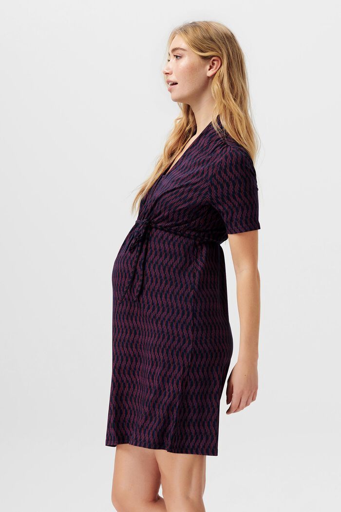 Vzorované žerzejové šaty s úpravou pro kojení, NIGHT SKY BLUE, detail image number 4