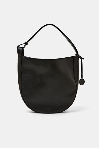 Z recyklovaného materiálu: kabelka hobo bag přes rameno, z imitace kůže