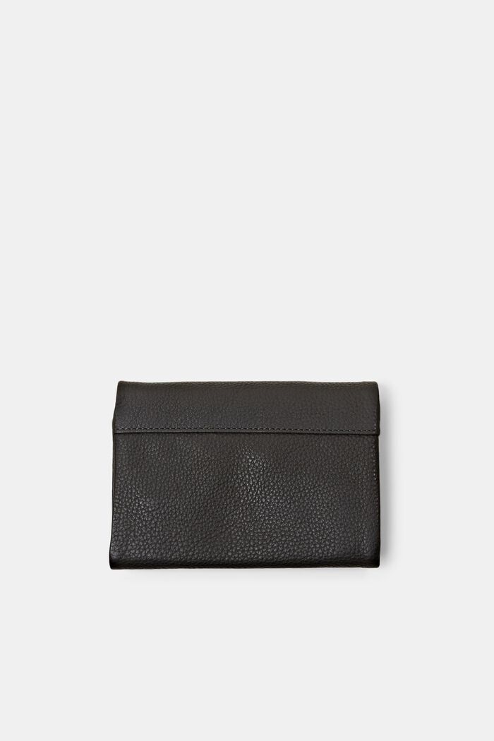 Skládací kožená peněženka, DARK GREY, detail image number 2