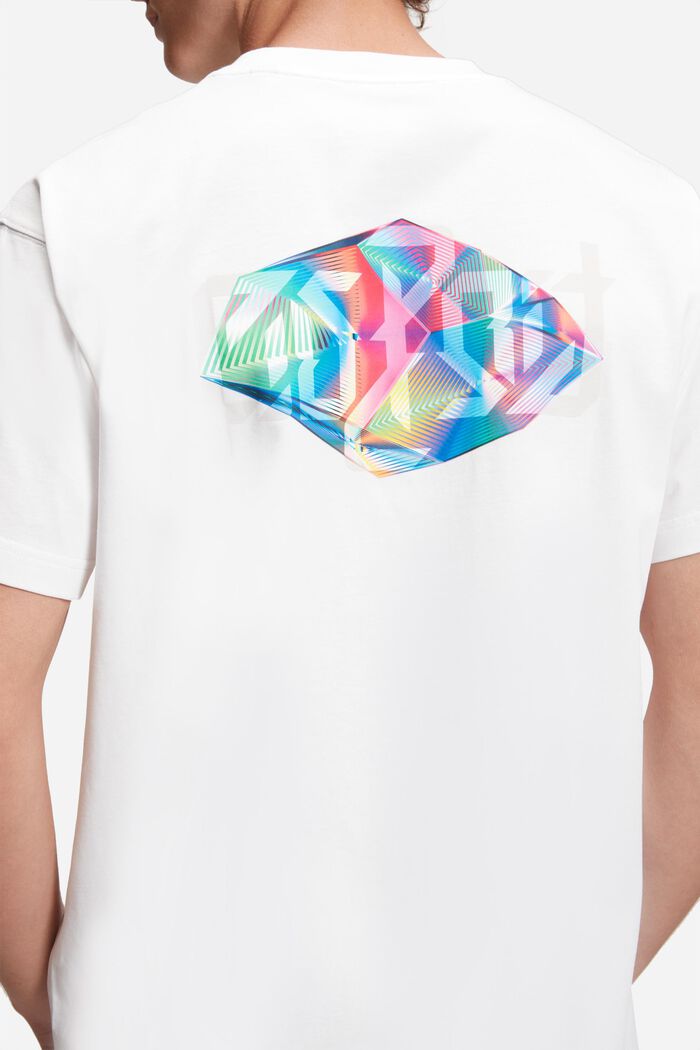 Tričko s natištěným diamantem na zadním dílu,¨AMBIGRAM, WHITE, detail image number 0