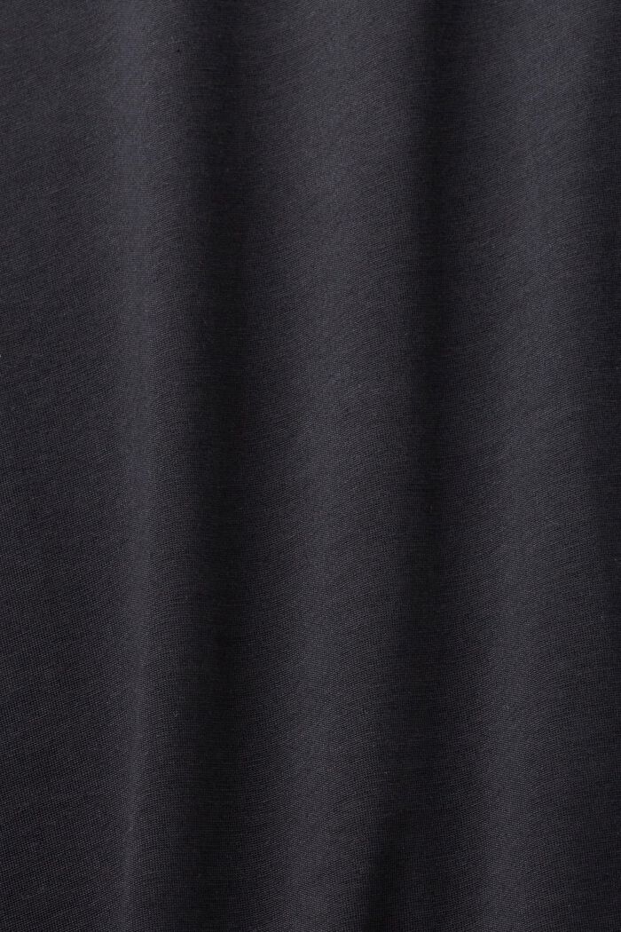Tričko z bavlny pima, Slim Fit, BLACK, detail image number 5