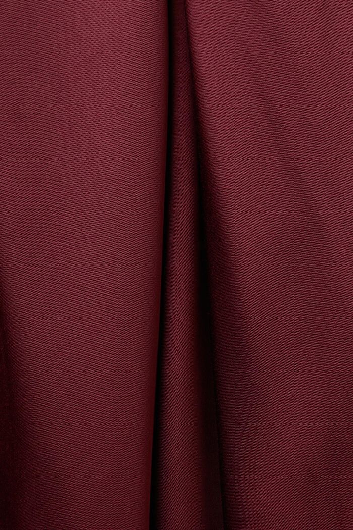 Saténová midi sukně, BORDEAUX RED, detail image number 5
