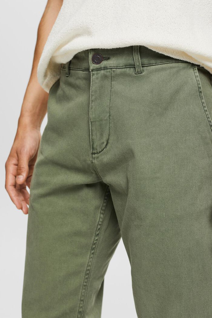 Kalhoty chino z bavlny, GREEN, detail image number 2
